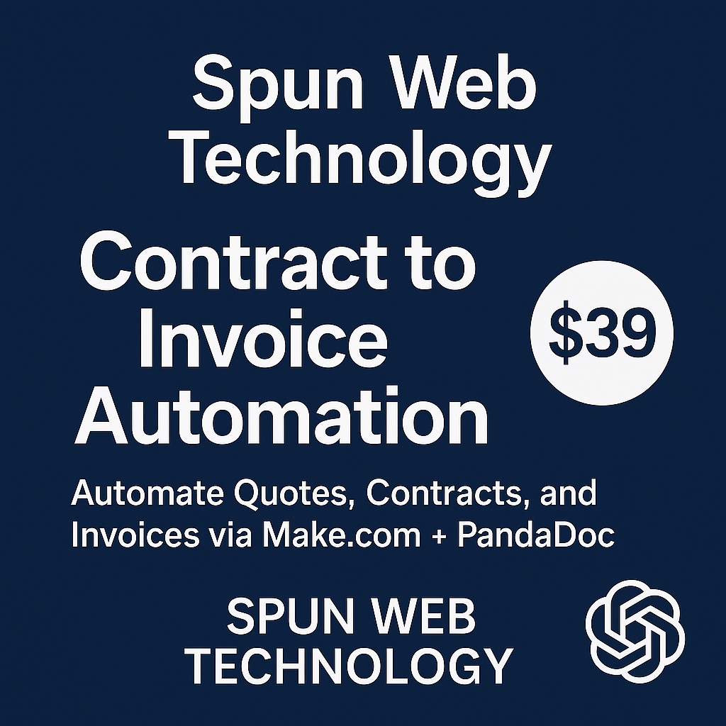 Contract-to-Invoice Automation Blueprint | Make.com + PandaDoc