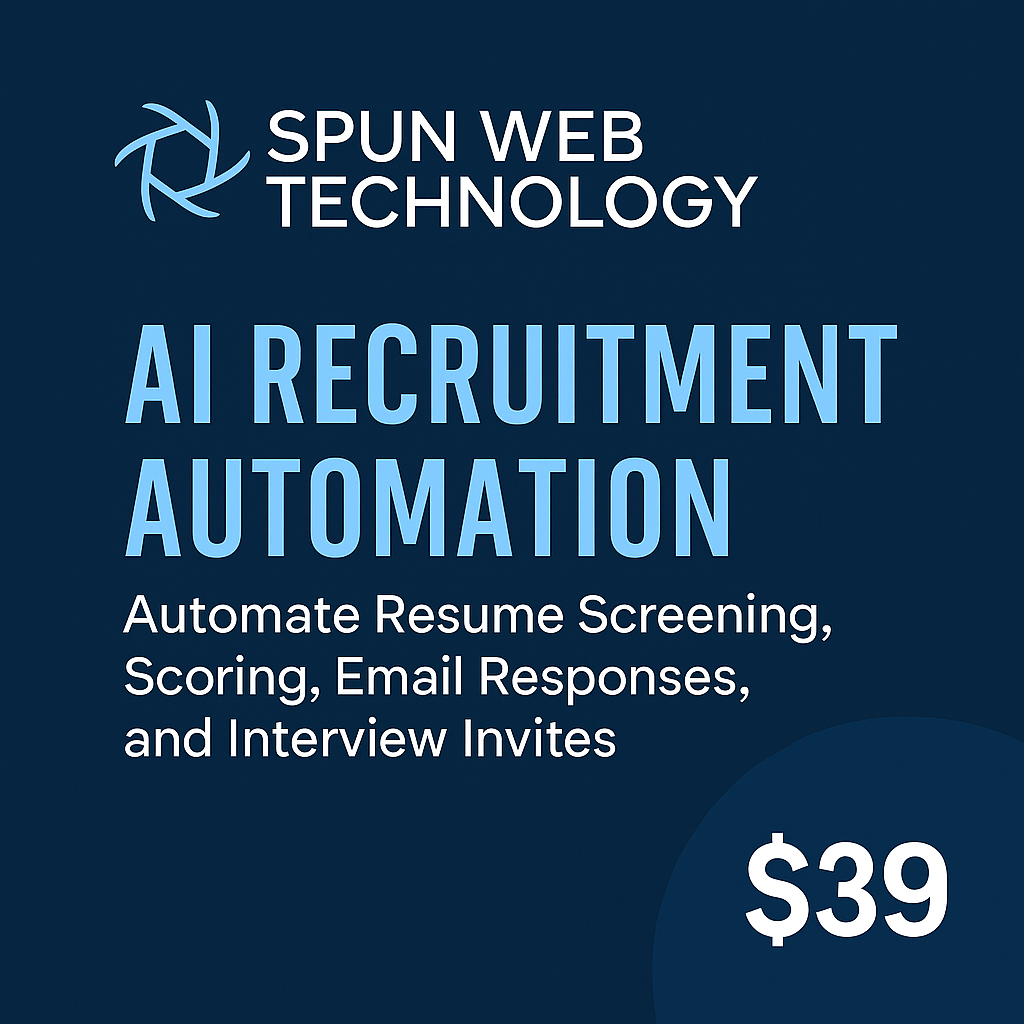 AI Recruitment Automation System - Resume Screening + Interview Workflow